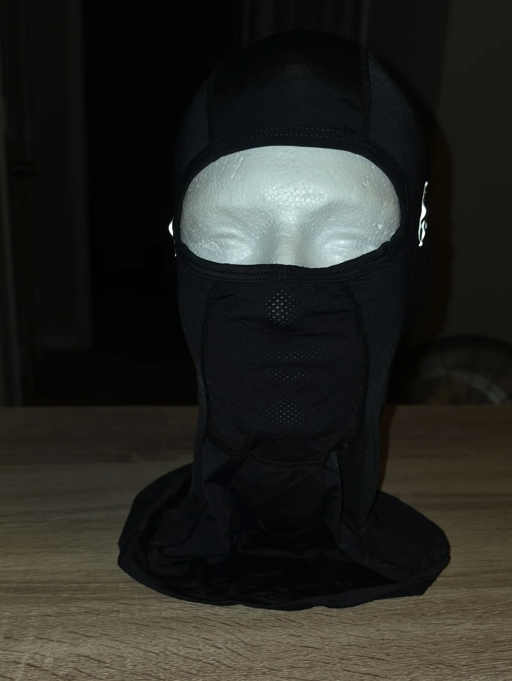 Black Full-Face Balaclava Mask - Breathable Men's Face Cover